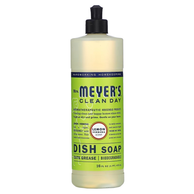 Mrs. Meyers Clean Day, 食器用洗剤、レモンバーベナの香り、473ml